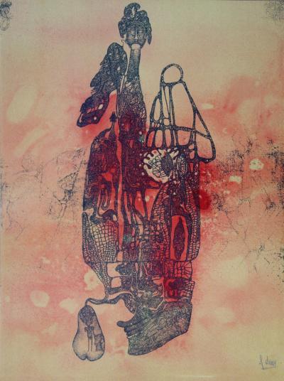 Fred DEUX : Maternité - Lithographie originale signée au crayon 2