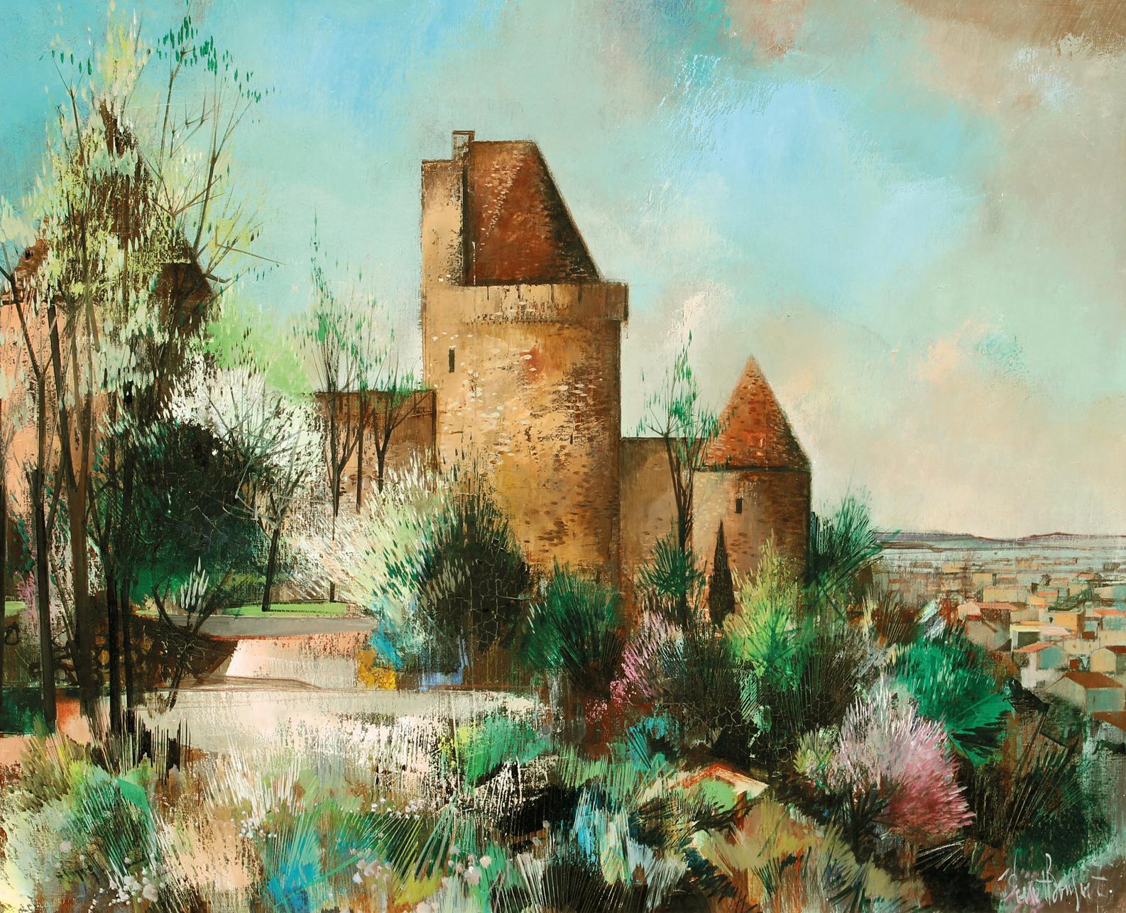 版画 Robert Vernet Bonfort Chateau andGardens Robert Vernet Bonfort Chateau andGardens