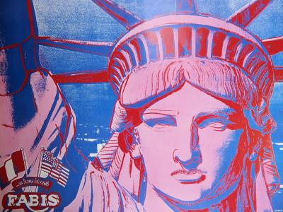 Andy WARHOL (d’après) - 10 Statues of Liberty,  1986 - Affiche originale 2