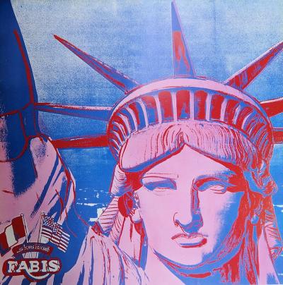 Andy WARHOL (d’après) - 10 Statues of Liberty,  1986 - Affiche originale 2