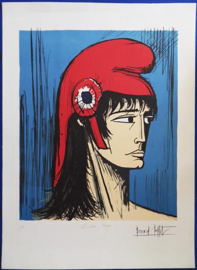 Bernard BUFFET - Marianne, Lithographie signée dans la planche 2