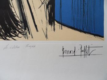 Bernard BUFFET - Marianne, Lithographie signée dans la planche 2