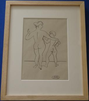 André DERAIN - Femme et amant, 1934, Dessin original à l’encre 2