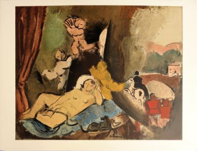 Charles DUFRESNE: Nude and cherubs - signed lithograph 2