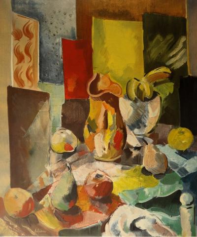 Charles DUFRESNE : Table aux pommes et aux poires - Lithographie signée 2
