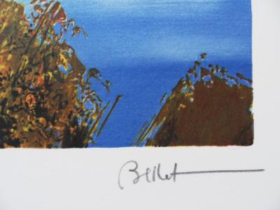 Émile BELLET - Quiétude marine - Lithographie signée au crayon 2