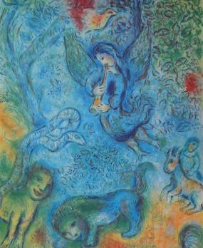 Marc CHAGALL (d’après) - La flute enchantée, Affiche 1973 2