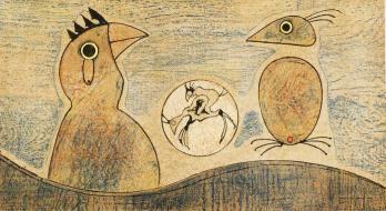 Max ERNST - Oiseaux, Lithographie originale 2