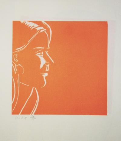 Alex KATZ - Pink Kym, 1995 - Bois gravé signé au crayon 2