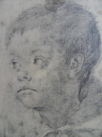 Annibal CARRACCI (d’après) - Jeune garçon, Lithographie 2