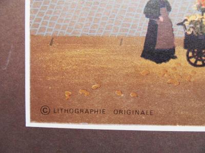 Michel DELACROIX - Paris, Devant le Moulin Rouge - Lithographie originale 2
