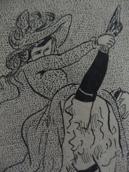 Albert MARQUET - Danseuse de French CanCan, Dessin original 2