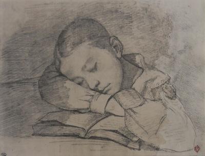 Gustave COURBET (d’après) - L’étude, Lithographie 2