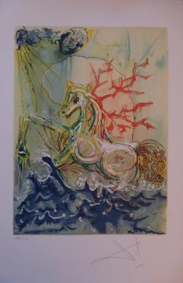 Salvador DALI - Neptune, Lithographie signée 2