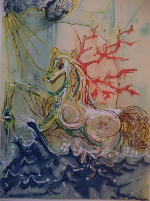 Salvador DALI - Neptune, Lithographie signée 2