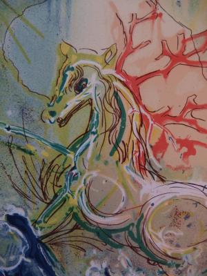 Salvador DALI - Neptune, Lithographie signée 2