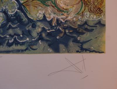 Salvador DALI - Neptune, Lithographie signée 2