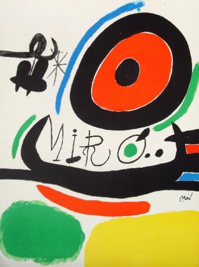 Joan MIRÓ - Tres llibres, 1970, Lithographie originale