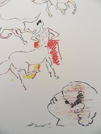 Jean COCTEAU : Dans l'arène - Lithographie Signée 2