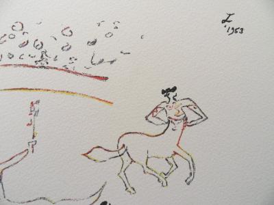 Jean COCTEAU : Dans l'arène - Lithographie Signée 2