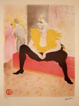 Henri de TOULOUSE-LAUTREC (d’après) - Elles, La Clownesse assise, Lithographie 2