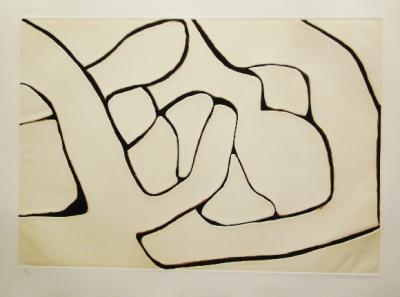 Conrad MARCA-RELLI - Composition 15, 1977 - Gravure signée au crayon 2