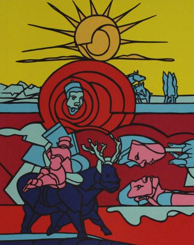 Valerio ADAMI, Signed lithograph - Art Moderne - Plazzart