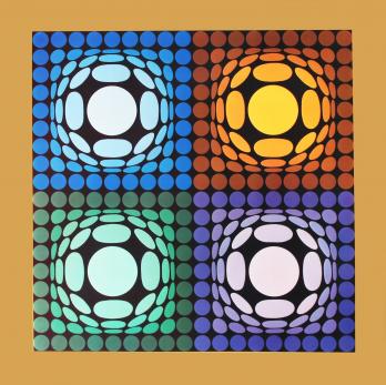 Victor VASARELY - Vega-Bi-Arct, 1974, Sérigraphie 2