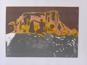 Jorge CASTILLO - Jardin de Noche, 1975 - Gravure signée au crayon 2