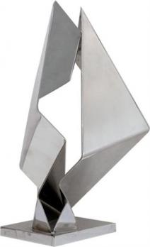 Rosette BIR - Composition, 1968, Sculpture en inox signée 2