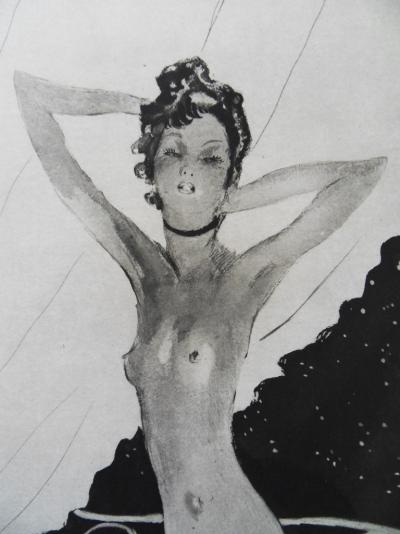 Jean-Gabriel DOMERGUE - La pin-up, 1951 - Lithographie originale 2