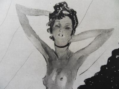 Jean-Gabriel DOMERGUE - La pin-up, 1951 - Lithographie originale 2