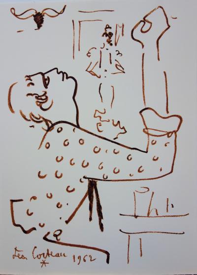 Jean COCTEAU : La prière, 1965 - Lithographie signée 2