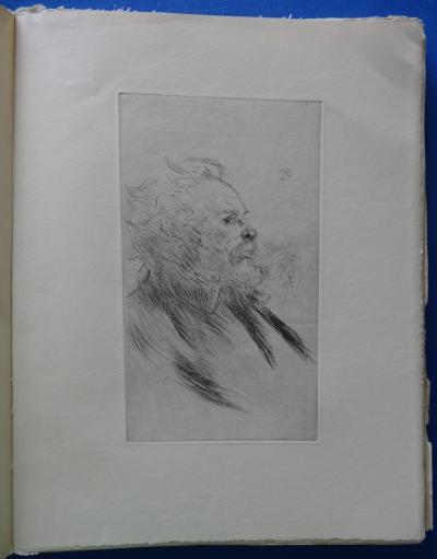 Henri de TOULOUSE-LAUTREC - Portrait de Charles Maurin - Gravure originale signée 2