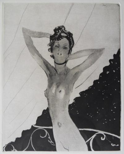 Jean-Gabriel DOMERGUE - La pin-up, 1951 - Gravure originale