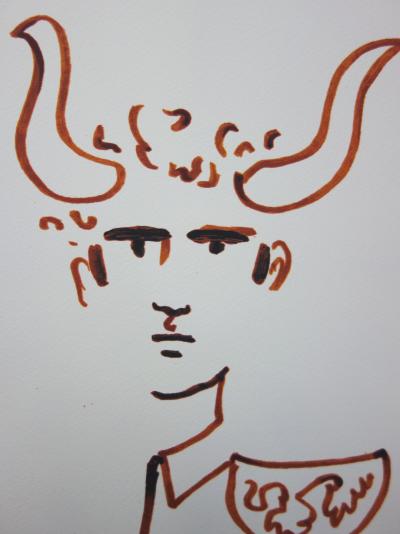 Jean COCTEAU : Toréador couronné, 1965 - Lithographie signée 2