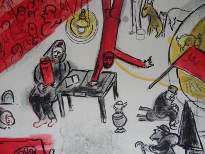 Marc CHAGALL (d’après) - Le Cirque - Révolution, 1963 - Affiche lithographique 2