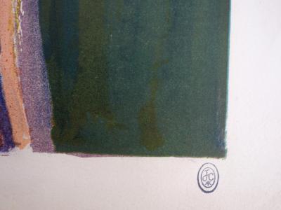 Jean COCTEAU : Deux béliers - Lithographie en couleur signée 2