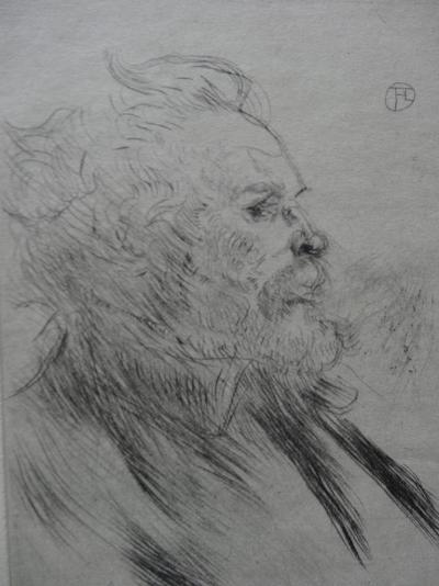 Henri de TOULOUSE-LAUTREC - Portrait de Charles Maurin - Gravure originale signée 2
