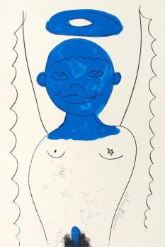 Jiri Georg DOKOUPIL - Petit ange, 1996 - Lithographie originale signée 2