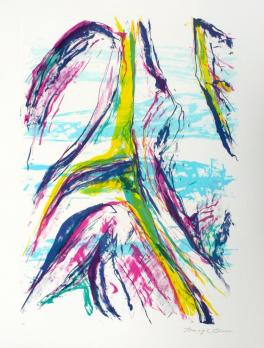 Bengt OLSON - Composition, 1997 - Lithographie signée au crayon 2