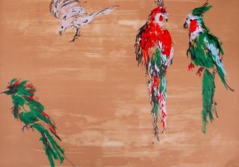 Tian-Tian WANG - Treasure birds, 2008, Lithographie signée 2