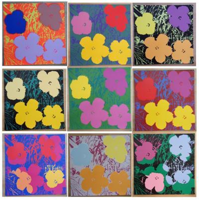 Andy WARHOL (d’après) - Flowers, 10 serigraphies Sunday B Morning 2