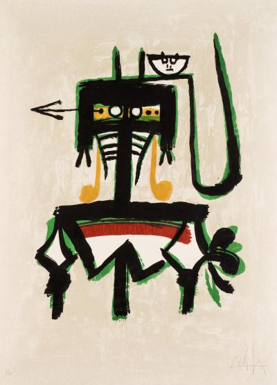 Wifredo LAM - Joan Prats, 1976, Lithographie originale signée 2