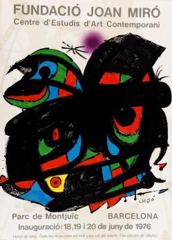 Joan MIRÓ - Fundacio Joan Miro - Barcelona, 1976 - Affiche lithographique 2