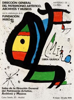 Joan MIRÓ - Obra Grafica Madrid, 1978 - Affiche lithographique 2