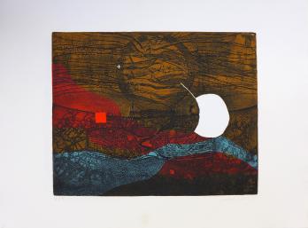 Isabel PONS - Composition, 1973 - Ensemble de 7 eaux fortes et aquatintes 2