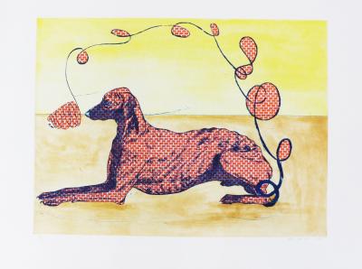 Ray SMITH - Perros de piedra I, 1998, Eau-forte et aquatinte signée 2