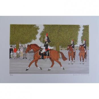Vincent HADDELSEY - La Garde Républicaine - Lithographie originale 2