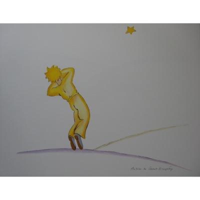 Antoine de Saint Exupery-The Little Prince and the Fox-2015 Lithograph